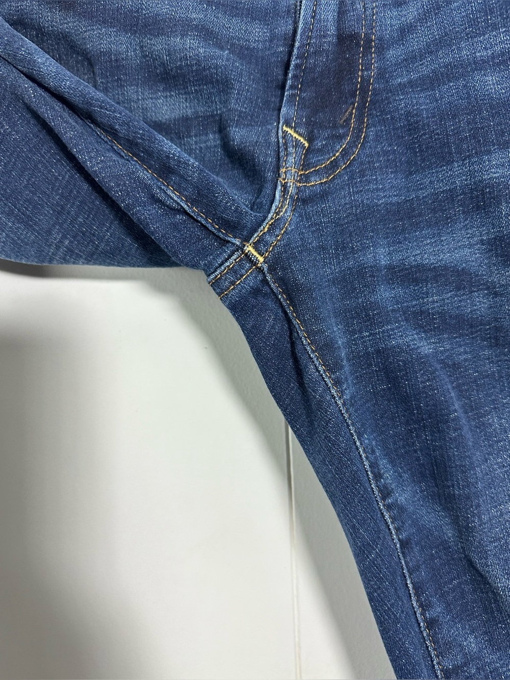 American Eagle Mens Sz 29x32 Destroyed Airflex Slim Denim Blue Jeans Stretch - Picture 4 of 15